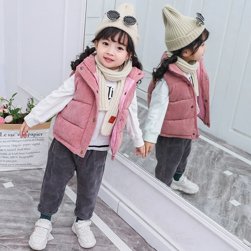 2023 Autumn Children Warm Thicken Vest Baby