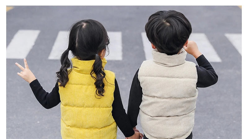 2023 Autumn Children Warm Thicken Vest Baby