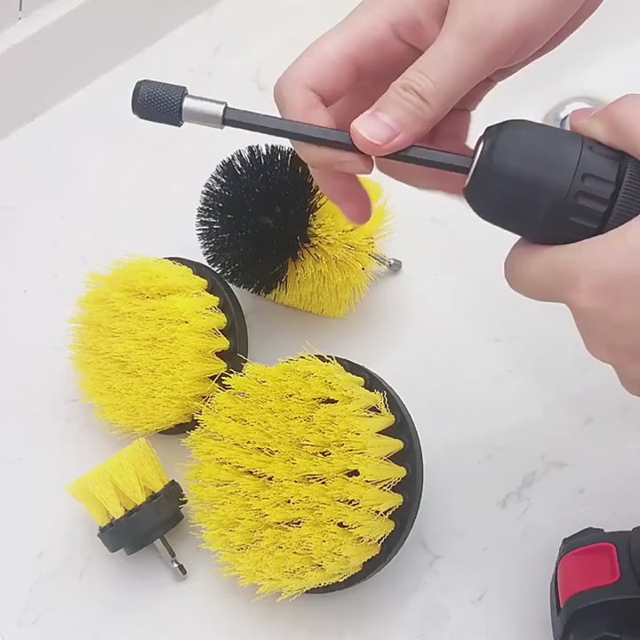 3Pcs/Set Electric Scrubber Brush Drill Brush Kit
